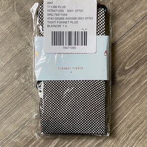 NWT Anthropologie Black Fishnet Tights